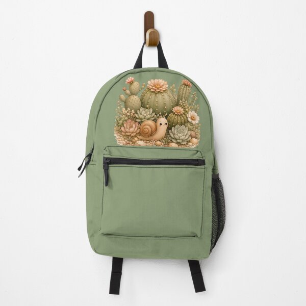 Item preview, Kawaii Snail Cactus Garden Illustration – Cute Desert Explorer Design Art designed and sold by MagicMakerPh.
