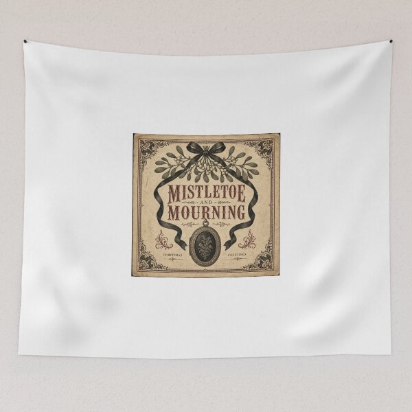 Item preview, Mistletoe and Mourning Gothic Victorian Christmas Medallion designed and sold by BoosterShop.