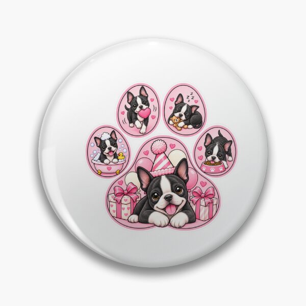 Item preview, Paw Print Boston Terrier Celebration designed and sold by TheAnimalZ00.