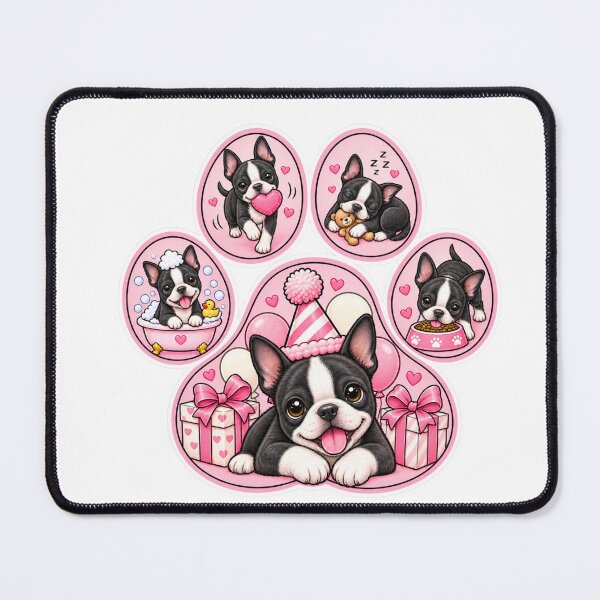 Item preview, Paw Print Boston Terrier Celebration designed and sold by TheAnimalZ00.