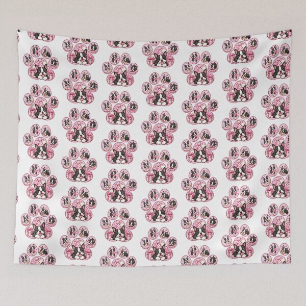 Item preview, Paw Print Boston Terrier Celebration designed and sold by TheAnimalZ00.
