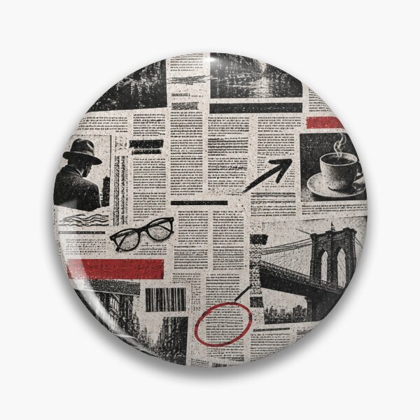 Item preview, Vintage Newspaper Collage | Retro Newsprint Editorial Design | Urban Street Photography Aesthetic designed and sold by TheAllInStore.