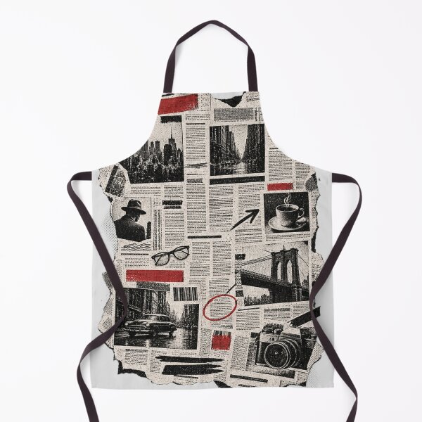 Item preview, Vintage Newspaper Collage | Retro Newsprint Editorial Design | Urban Street Photography Aesthetic designed and sold by TheAllInStore.