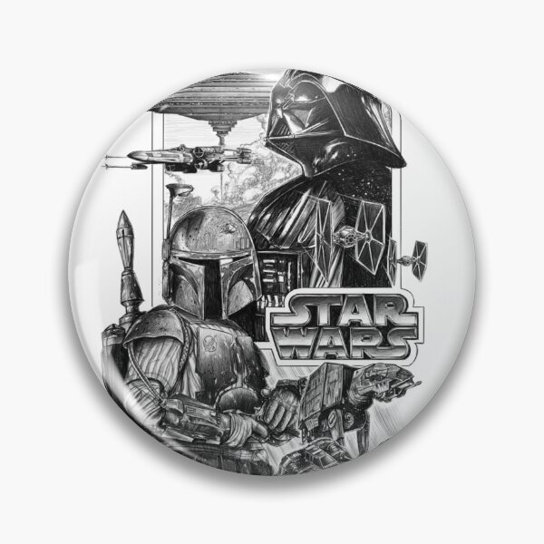 Item preview, Classic Star Wars black and white sketch designed and sold by Raulovski.