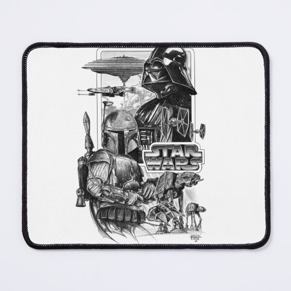Item preview, Classic Star Wars black and white sketch designed and sold by Raulovski.