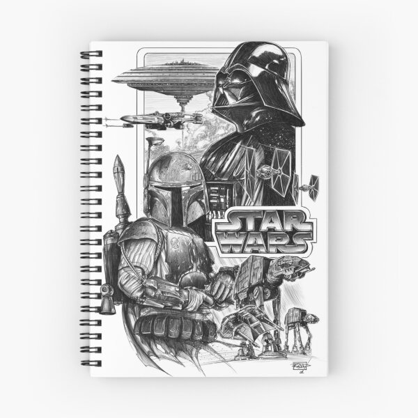Item preview, Classic Star Wars black and white sketch  designed and sold by Raulovski.