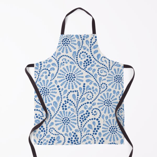 Item preview, Polish Pottery Folk Florals Seamless Pattern | Boleslawiec Blue and White Folk Ceramic designed and sold by StickyGuys.