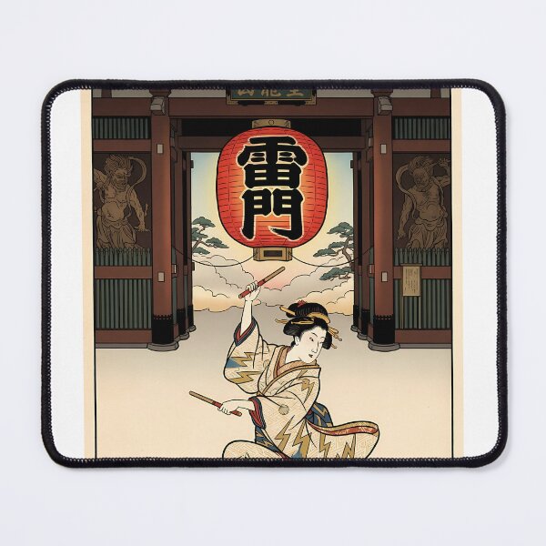 Item preview, Kaminarimon Thunder Gate and Dancing Geisha designed and sold by TokyoUkiyoHouse.