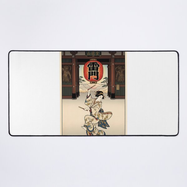 Item preview, Kaminarimon Thunder Gate and Dancing Geisha designed and sold by TokyoUkiyoHouse.