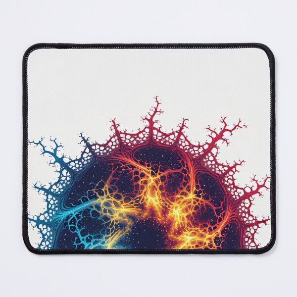 Item preview, Colorful fractal design of a cosmic spider web designed and sold by Mianku | Für das Leben.