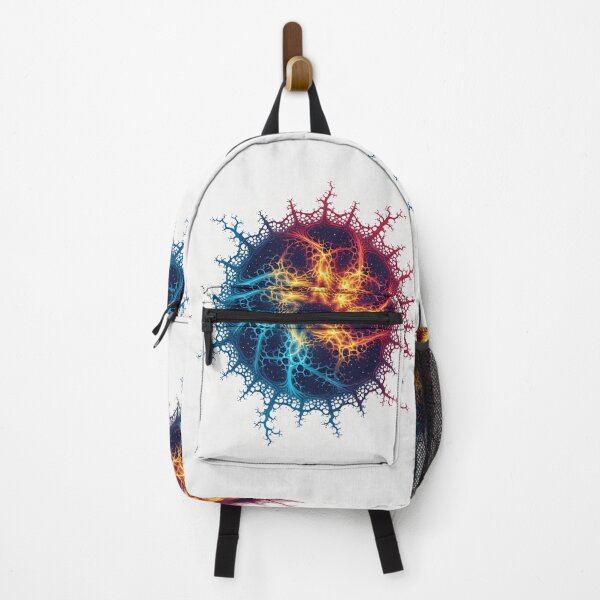 Item preview, Colorful fractal design of a cosmic spider web designed and sold by Mianku | Für das Leben.