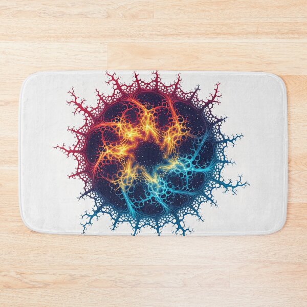 Item preview, Colorful fractal design of a cosmic spider web designed and sold by Mianku | Für das Leben.