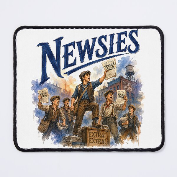 Item preview, Newsies the musical designed and sold by Lyric Vault - Rock on.