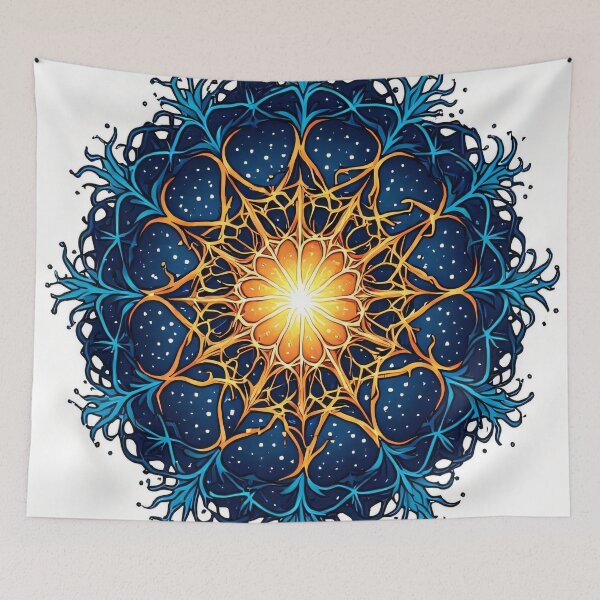 Item preview, Cosmic sun with luminous energy peaks designed and sold by Mianku | Für das Leben.