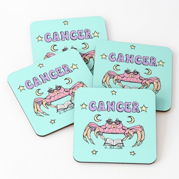 Item preview, Cancer Crab Astrology Zodiac Original Art Illustration designed and sold by Intergalactic Unicorn: Art by Anna Schmidt.