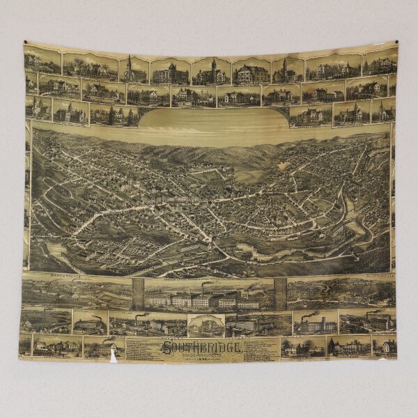 Item preview, Aerial View of Southbridge, Massachusetts (1892) designed and sold by allhistory.