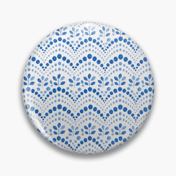 Item preview, Polish Pottery Scalloped Bands Seamless Pattern | Boleslawiec Blue and White Folk Ceramic designed and sold by StickyGuys.