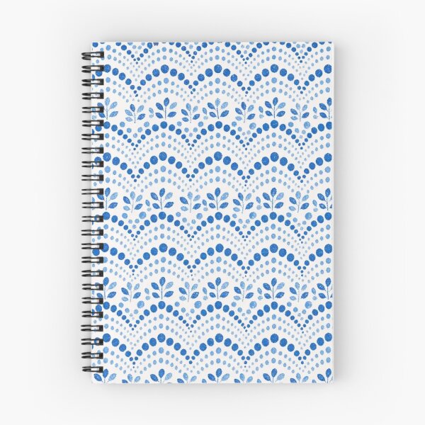 Item preview, Polish Pottery Scalloped Bands Seamless Pattern | Boleslawiec Blue and White Folk Ceramic designed and sold by StickyGuys.
