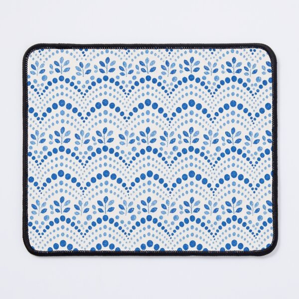 Item preview, Polish Pottery Scalloped Bands Seamless Pattern | Boleslawiec Blue and White Folk Ceramic designed and sold by StickyGuys.
