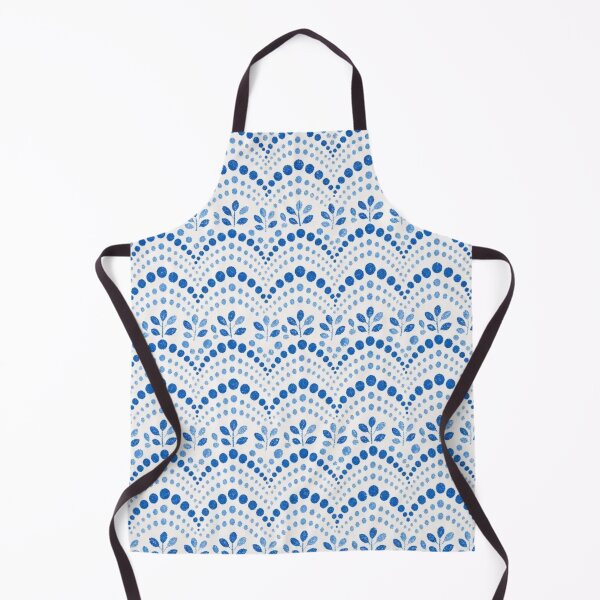 Item preview, Polish Pottery Scalloped Bands Seamless Pattern | Boleslawiec Blue and White Folk Ceramic designed and sold by StickyGuys.