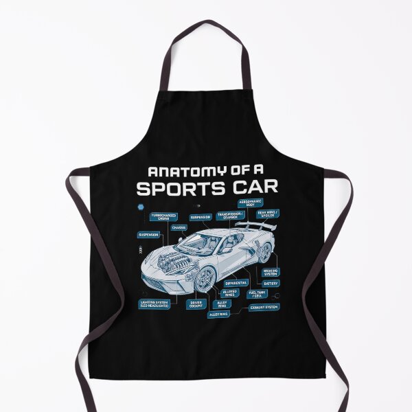 Item preview, Anatomy of a Sports Car - Racing Diagram Car Guy Gift designed and sold by 519xdesign.