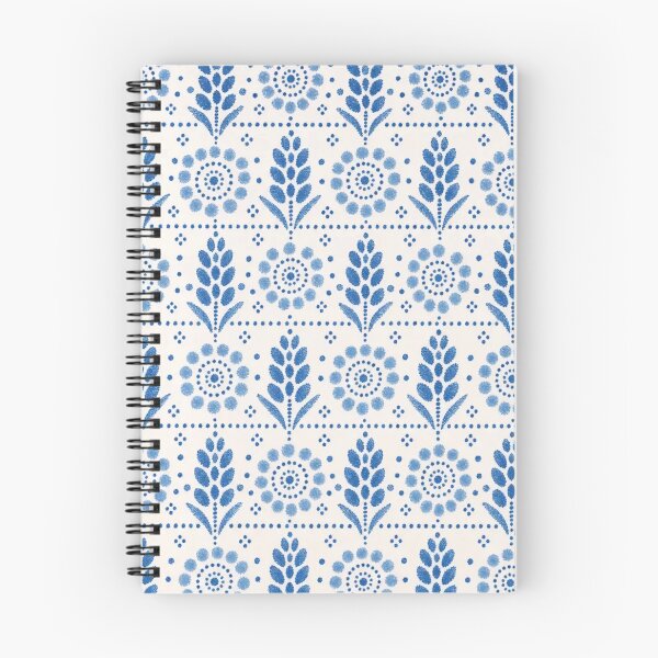 Item preview, Polish Pottery Wheat and Dots Seamless Pattern | Boleslawiec Blue and White Folk Ceramic designed and sold by StickyGuys.