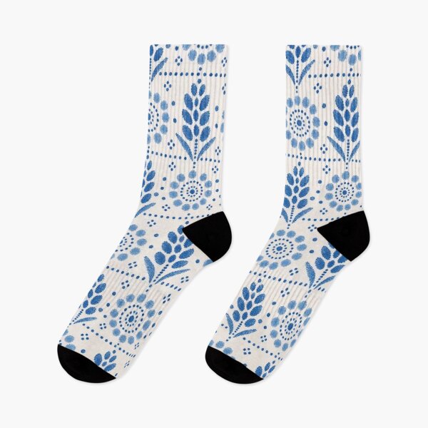 Item preview, Polish Pottery Wheat and Dots Seamless Pattern | Boleslawiec Blue and White Folk Ceramic designed and sold by StickyGuys.