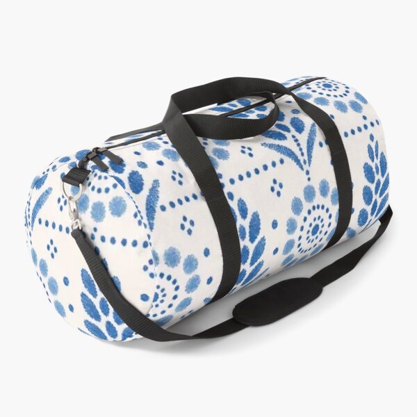 Item preview, Polish Pottery Wheat and Dots Seamless Pattern | Boleslawiec Blue and White Folk Ceramic designed and sold by StickyGuys.