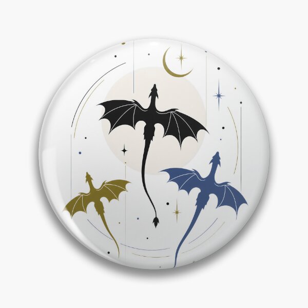 Item preview, Trio of Black, Gold and Navy Dragons - Fantasy Dragons designed and sold by Rising Drake.