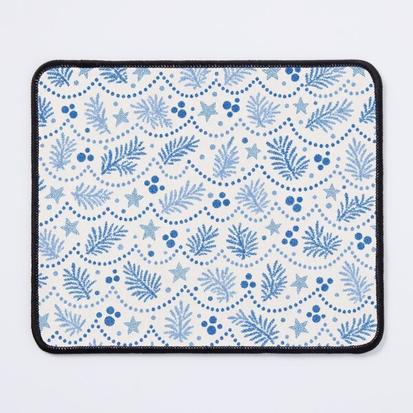 Item preview, Polish Pottery Christmas Seamless Pattern | Boleslawiec Blue and White Folk Ceramic designed and sold by StickyGuys.