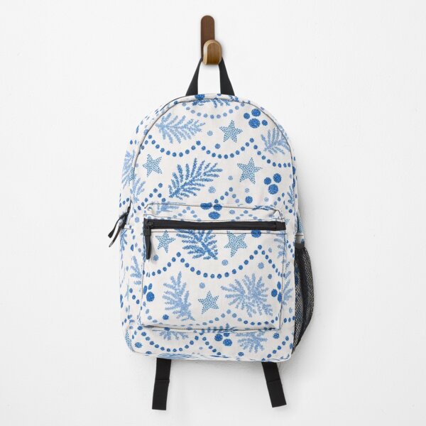 Item preview, Polish Pottery Christmas Seamless Pattern | Boleslawiec Blue and White Folk Ceramic designed and sold by StickyGuys.