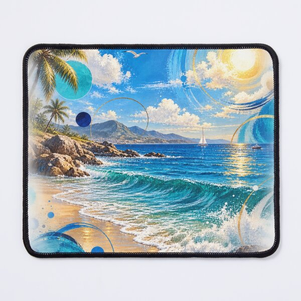Item preview, Azure Summer Escape | Abstract Tropical Beach Art designed and sold by Zosera.