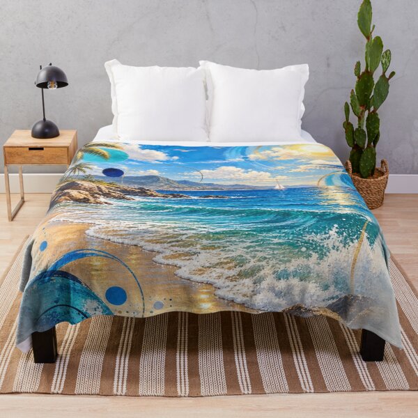 Item preview, Azure Summer Escape | Abstract Tropical Beach Art designed and sold by Zosera.