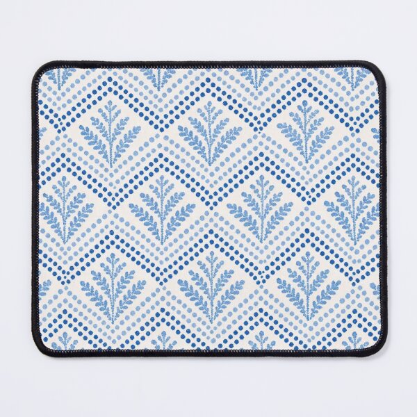Item preview, Polish Pottery Fern Fronds Seamless Pattern | Boleslawiec Blue and White Folk Ceramic designed and sold by StickyGuys.