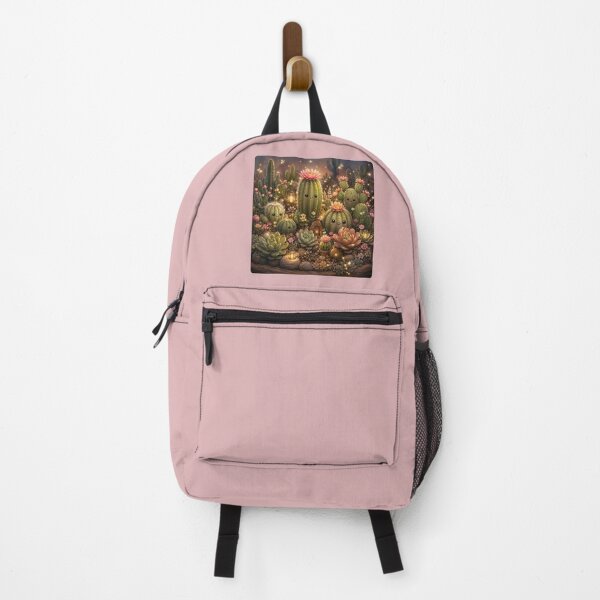 Item preview, Magical Kawaii Cactus Garden Illustration – Firefly Desert Design Art designed and sold by MagicMakerPh.