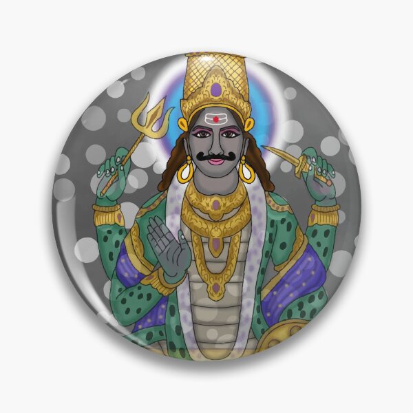 Item preview, Lord Rahu Artwork | Vedic Astrology Hindu Deity Digital Art & Spiritual Illustration designed and sold by Harshit_Digital_Arts.