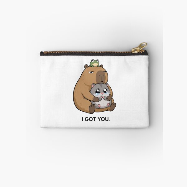 Item preview, I Got You – Comforting Capybara and Crying Hamster designed and sold by LazyPaw Design.