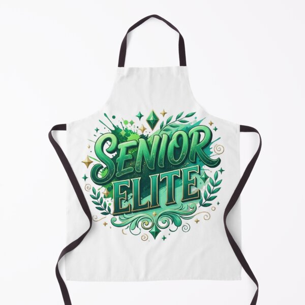 Item preview, Green and Gold "Senior Elite" Graduation Typography Design with Floral Accents designed and sold by VibranPalette.