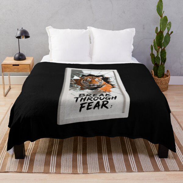 Item preview, Break Through Fear-Tiger Shattered Glass Artwork designed and sold by carestazafeli.