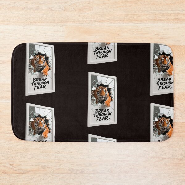 Item preview, Break Through Fear-Tiger Shattered Glass Artwork designed and sold by carestazafeli.