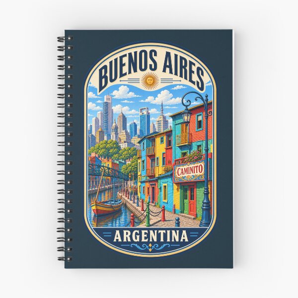 Item preview, Buenos Aires La Boca Caminito Argentina Vintage Travel Design designed and sold by Travel Souvenirs 30.