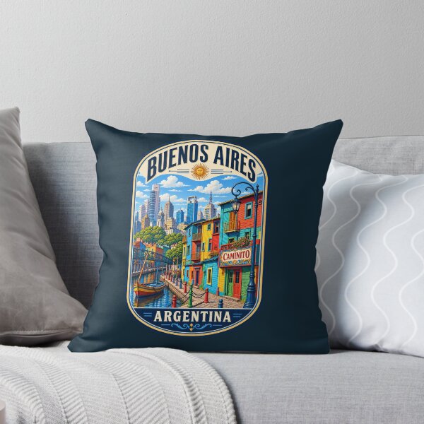 Item preview, Buenos Aires La Boca Caminito Argentina Vintage Travel Design designed and sold by Travel Souvenirs 30.