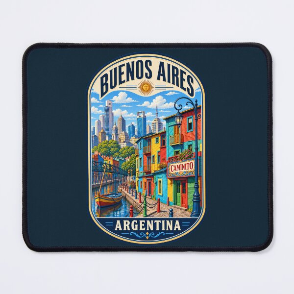 Item preview, Buenos Aires La Boca Caminito Argentina Vintage Travel Design designed and sold by Travel Souvenirs 30.