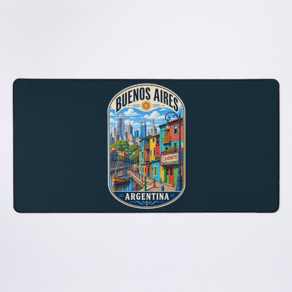 Item preview, Buenos Aires La Boca Caminito Argentina Vintage Travel Design designed and sold by Travel Souvenirs 30.