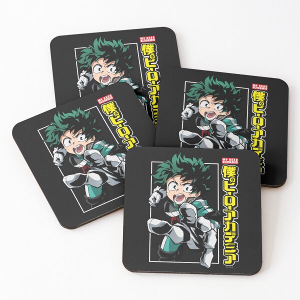 Item preview, MHA Deku Action Pose with Kanji Anime Pullover Hoodie designed and sold by NicholasSpencer.