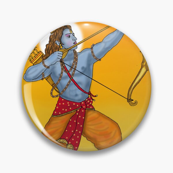 Item preview, Lord Ram Artwork | Divine Rama Hindu God Digital Art & Devotional Illustration designed and sold by Harshit_Digital_Arts.
