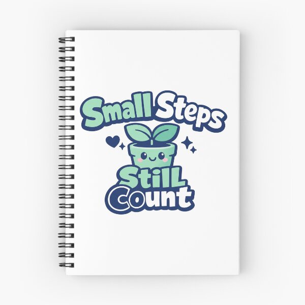Item preview, Small Steps Still Count Cute Plant Pot Motivational Design designed and sold by Art JSMY.