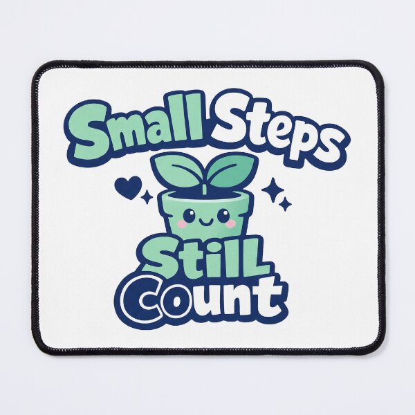 Item preview, Small Steps Still Count Cute Plant Pot Motivational Design designed and sold by Art JSMY.