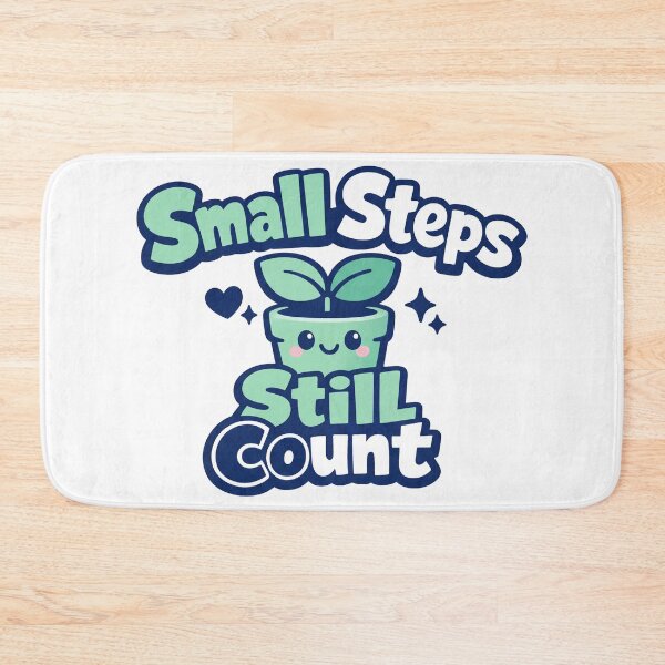 Item preview, Small Steps Still Count Cute Plant Pot Motivational Design designed and sold by Art JSMY.