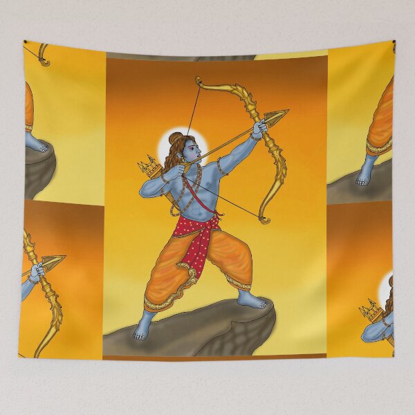 Item preview, Lord Ram Artwork | Divine Rama Hindu God Digital Art & Devotional Illustration designed and sold by Harshit_Digital_Arts.